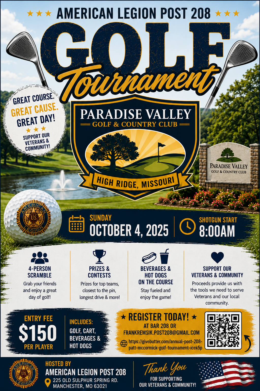 2026 Annual Patt McCormick Golf Tournament Flyer