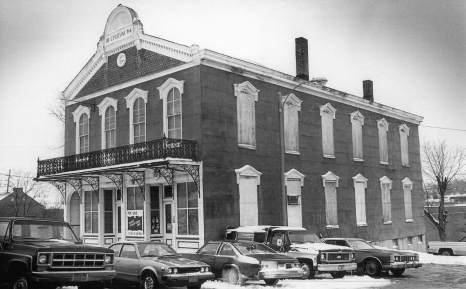 The Lyceum Building, Manchester, Missouri — birthplace of Post 208