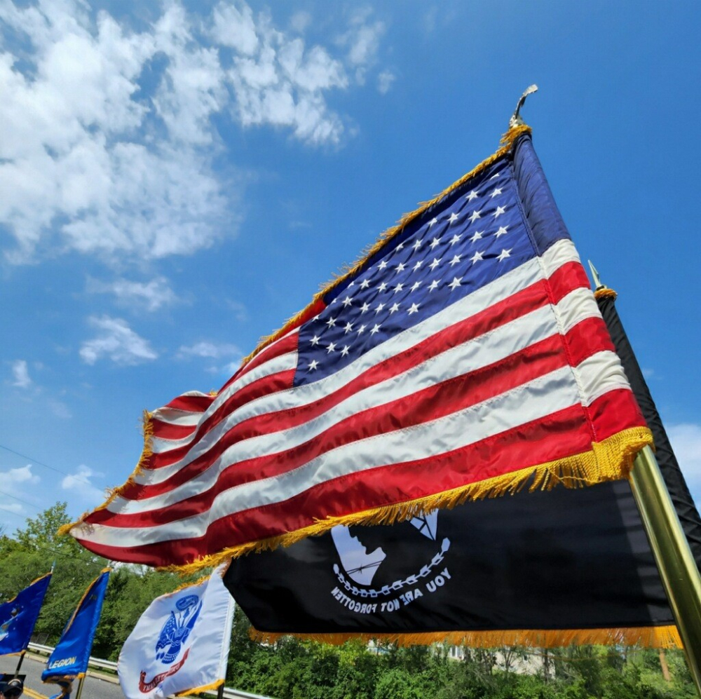 US Flag flying